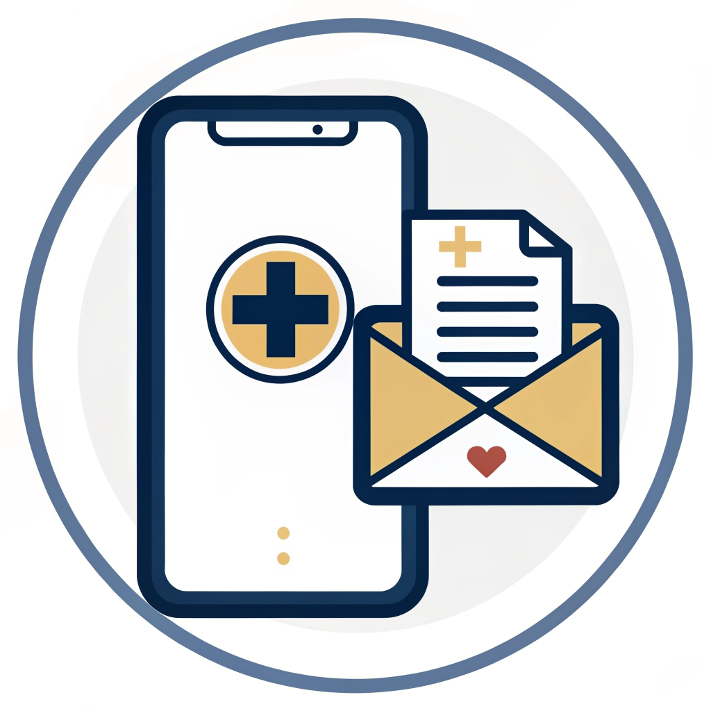 Digital Health and E-Prescription Icon